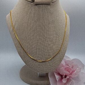 18k Gold Plated 20" Box Chain